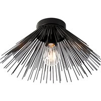 Art Deco plafondlamp zwart - Broom