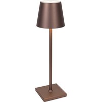Buiten tafellamp brons incl. LED en dimmer oplaadbaar - Jackson