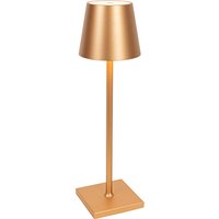Buiten tafellamp goud incl. LED en dimmer oplaadbaar - Jackson