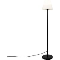 Buiten vloerlamp zwart met witte kap IP65 25 cm - Virginia