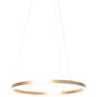 Design hanglamp goud 60 cm incl. LED 3-staps dimbaar - Anello