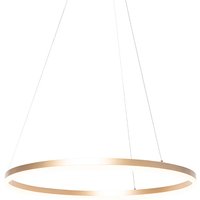 Design hanglamp goud 80 cm incl. LED 3-staps dimbaar - Anello