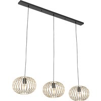 Design hanglamp messing 3-lichts - Johanna