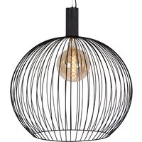 Design hanglamp rond zwart 70 cm - Dos