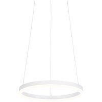 Design hanglamp wit 40 cm incl. LED 3-staps dimbaar - Anello