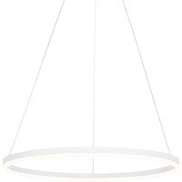 Design hanglamp wit 80 cm incl. LED 3-staps dimbaar - Anello