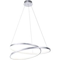 Design hanglamp zilver 72 cm incl. LED dimbaar - Rowan