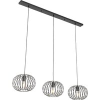 Design hanglamp zwart 3-lichts - Johanna