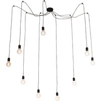 Design hanglamp zwart 9-lichts - Cavalux