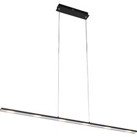 Design hanglamp zwart incl. LED met touchdimmer - Platina