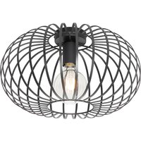 Design plafondlamp zwart 39 cm - Johanna