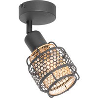 Design plafondlamp zwart met goud - Noud