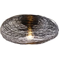 Design plafondlamp zwart ovaal - Sarella