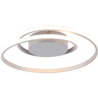 Design plafonnière staal incl. LED 3-staps dimbaar - Krula