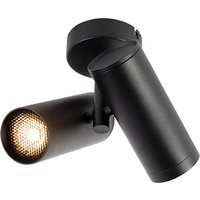 Design spot zwart 2-lichts - Scopio Honey