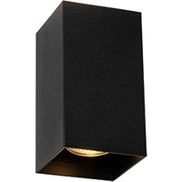 Design vierkante wandlamp zwart - Sabbir