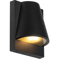 Industriële buiten wandlamp zwart IP44 - Femke