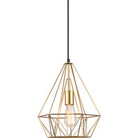 Industriële hanglamp goud - Carcass
