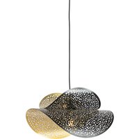 Industriële hanglamp zwart met goud 28 cm - Japke