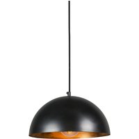 Industriële hanglamp zwart met goud 35 cm - Magna Eco