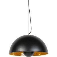 Industriële hanglamp zwart met goud 50 cm - Magna Eglip