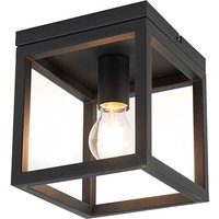 Industriële plafondlamp zwart - Cage 1
