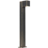 Industriële staande buitenlamp antiek goud 65 cm IP44 - Baleno