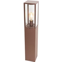 Industriële staande buitenlamp roestbruin 80 cm IP44 - Charlois