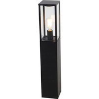 Industriële staande buitenlamp zwart 80 cm IP44 - Charlois