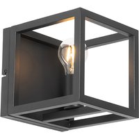 Industriële wandlamp zwart - Cage