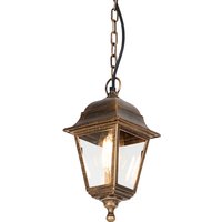 Klassieke buiten hanglamp antiek goud IP44 - Capital