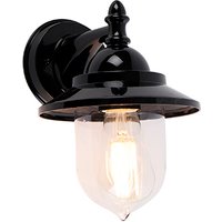 Klassieke buiten wandlamp zwart IP44 - Oxford