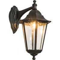 Klassieke buiten wandlantaarn zwart IP44 - New Orleans down