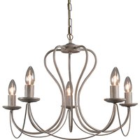 Klassieke kroonluchter taupe - Como 5