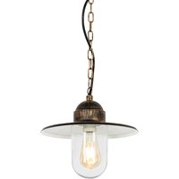 Landelijke buiten hanglamp antiek goud IP44 - Kansas