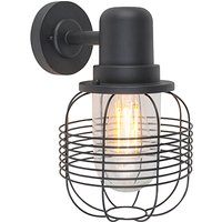Landelijke buitenwandlamp zwart IP44 - Guardado