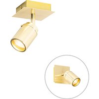 Moderne badkamer spot messing vierkant IP44 - Ducha