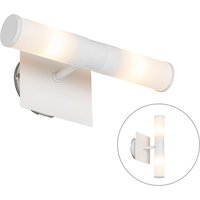 Moderne badkamer wandlamp wit IP44 2-lichts - Bath