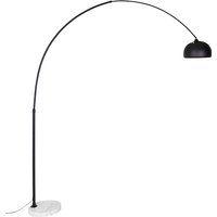 Moderne booglamp zwart met wit verstelbaar - XXL