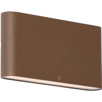 Moderne buiten wandlamp roestbruin 17