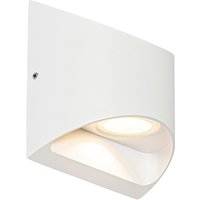 Moderne buiten wandlamp wit incl. LED 2-lichts IP54 - Mal
