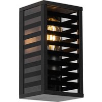 Moderne buiten wandlamp zwart 26 cm IP44 - Reims