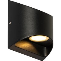 Moderne buiten wandlamp zwart incl. LED 2-lichts IP54 - Mal