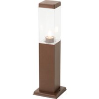 Moderne buitenlamp paal roestbruin 45 cm - Malios