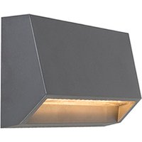 Moderne buitenwandlamp donkergrijs incl. LED IP65 - Sandstone 2