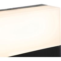Moderne buitenwandlamp zwart IP44 incl. LED - Dualy