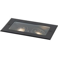Moderne grondspot zwart 2-lichts IP65 - Oneon