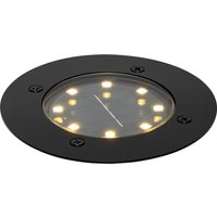 Moderne grondspot zwart incl. LED IP65 Solar - Terry