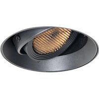 Moderne inbouwspot zwart GU10 AR70 rond trimless - Oneon Honey
