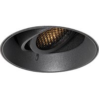 Moderne inbouwspot zwart GU10 rond trimless - Oneon Honey
